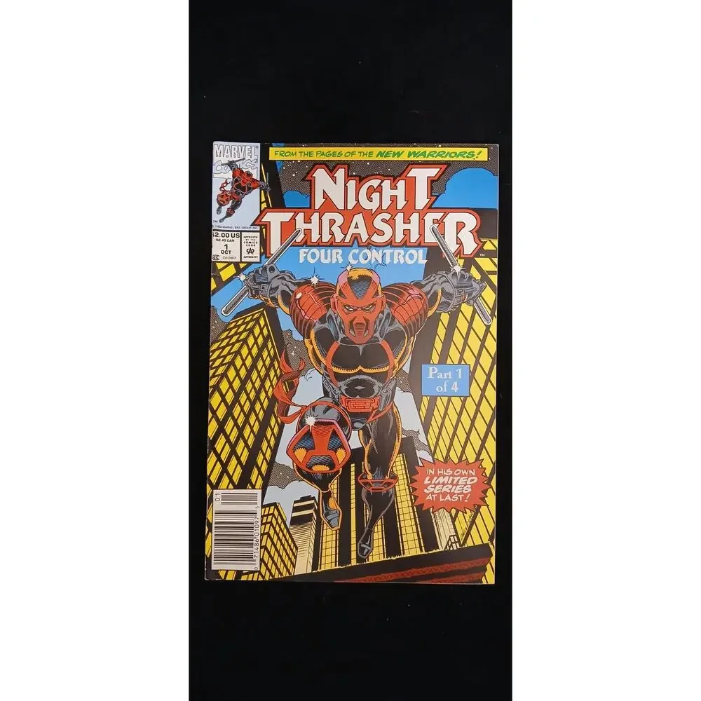 NIGHT THRASHER FOUR CONTROL #1-4 COMPLETE SET Marvel 1992 New Warriors Comic
